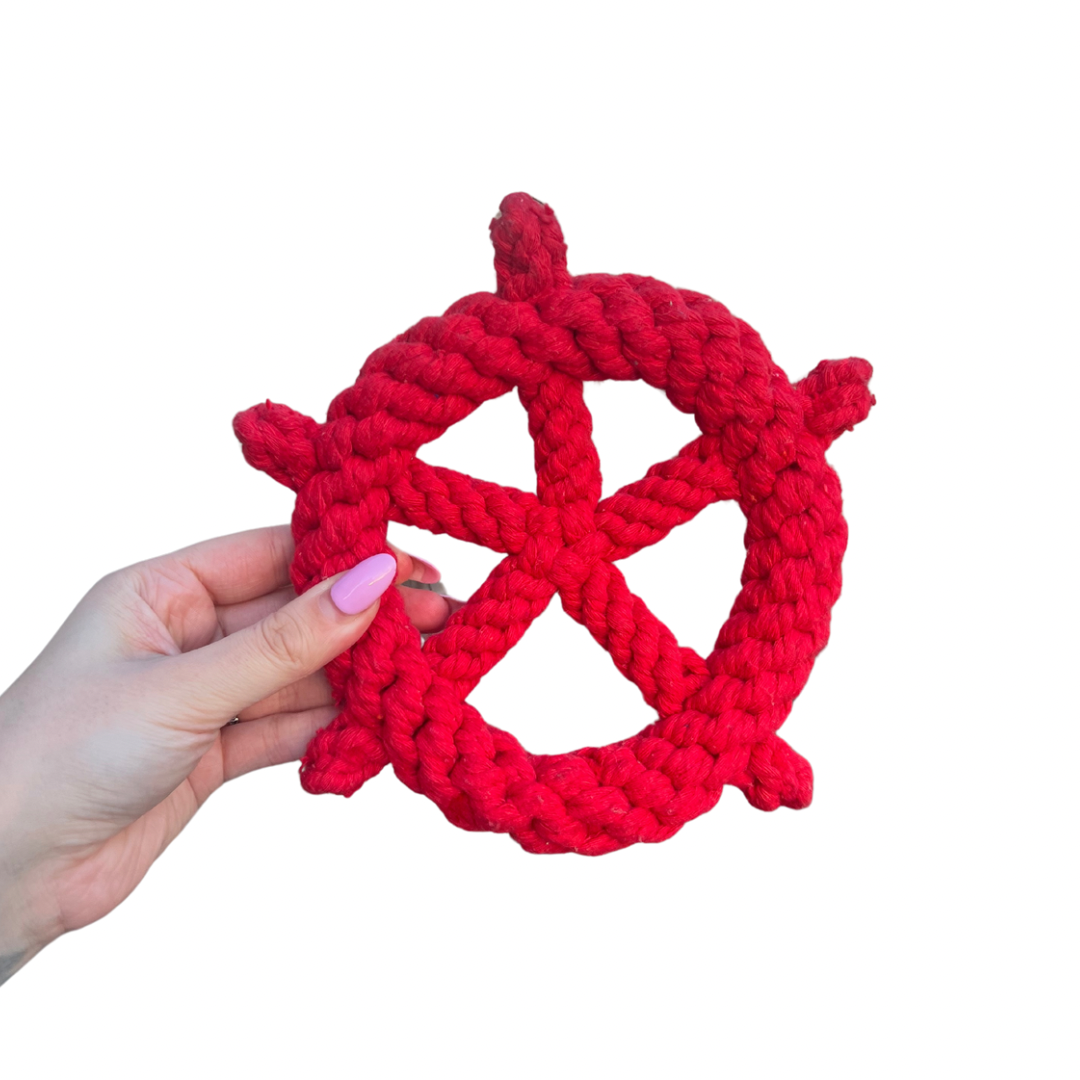 Red Braided Wheel Toy