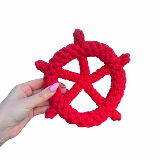 Red Braided Wheel Toy